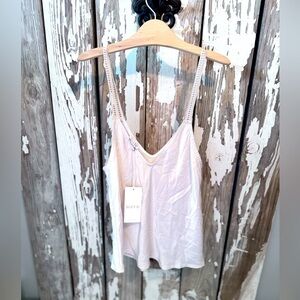 Suzy D Tank Top Cream Size Small NWT